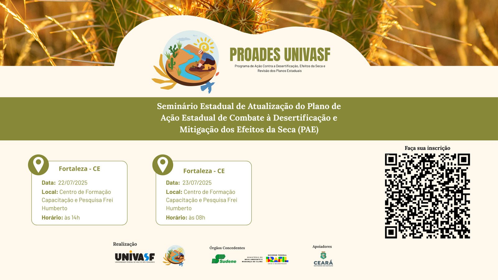 Seminários Estaduais – PROADES UNIVASF
